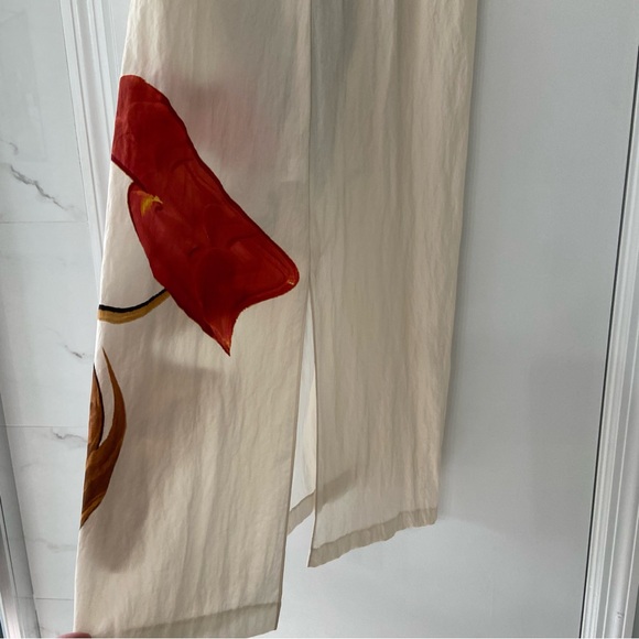 VINCE NWT Wrap Milk Painted Abstract Draped Knot Skirt Small - Picture 9 of 10